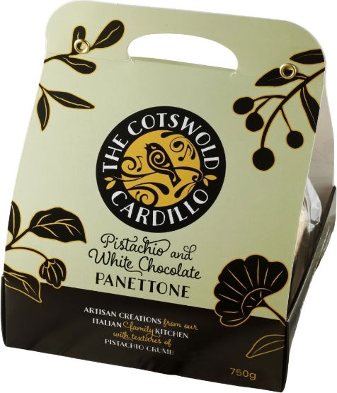 Cotswold Cardillo Panettone Pistachio & White Chocolate