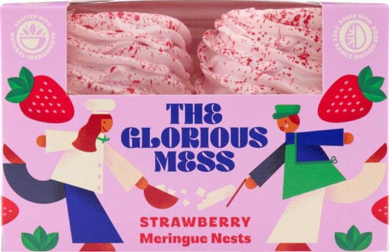 The Glorious Mess Strawberry Meringue Nests