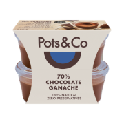 Pots & Co Gluten Free 70% Chocolate Ganache Little Pots