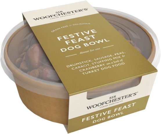 Sir Woofchester's Festive Feast Dog Bowl