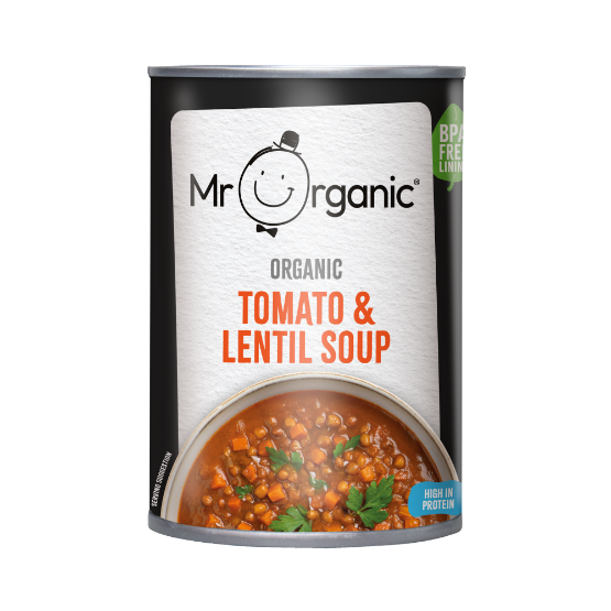 Mr Organic Tomato & Lentil Soup