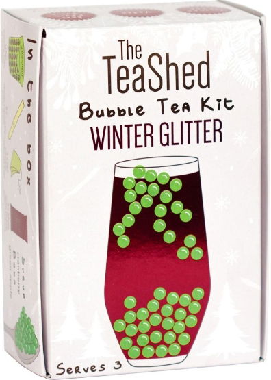 Tea Shed Winter Glitter Bubble Tea Kit 3servings