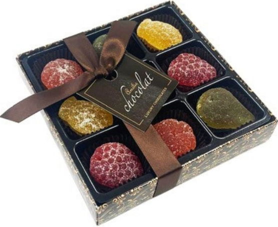 Amelie Chocolat Pâté De Fruit 9 Pieces