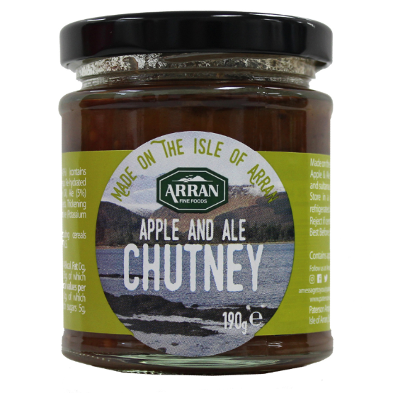 Arran Fine Foods - Cask Matured Apple & Arran Ale Chutney (6 x 190g)