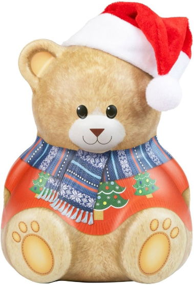 Silver Crane Christmas Bear