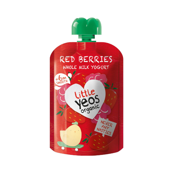 Yeo Valley Wholemilk Red Berries Yoghurt Pouch