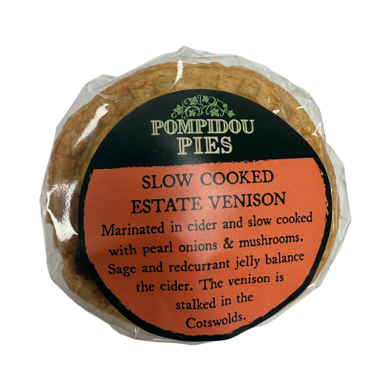 Pompidou Pies Slow Cooked Cotswold Venison