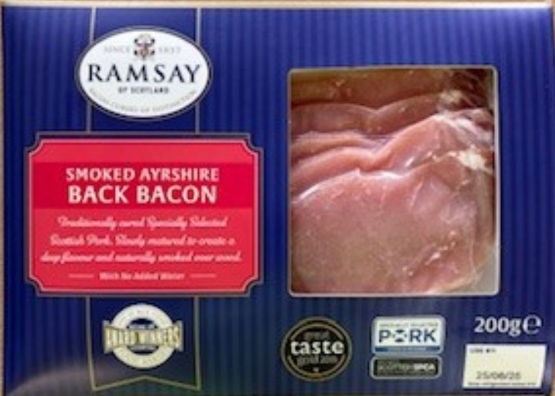 Ramsay - Smoked Ayrshire Back Bacon (10 x 200g)