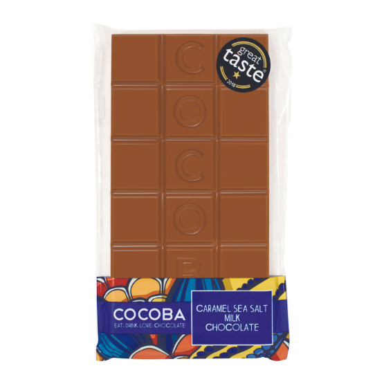 Cocoba - Caramel Sea Salt Milk Chocolate (10 x 100g)