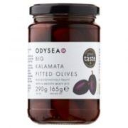 Odysea - Big Kalamata Pitted Olives in Brine (6 x 165g e)