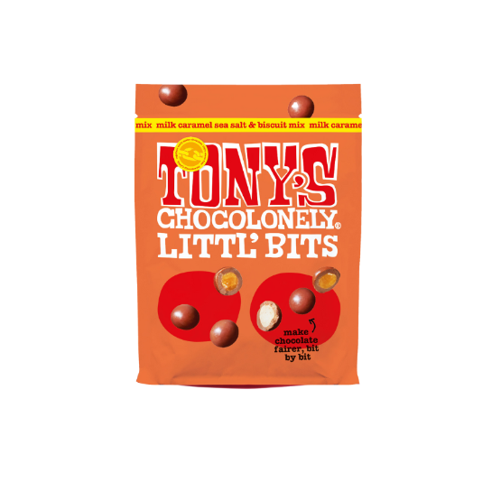 Tony's Choco-Littl' Bits Caramel Sea Salt & Biscuit (8x100g)