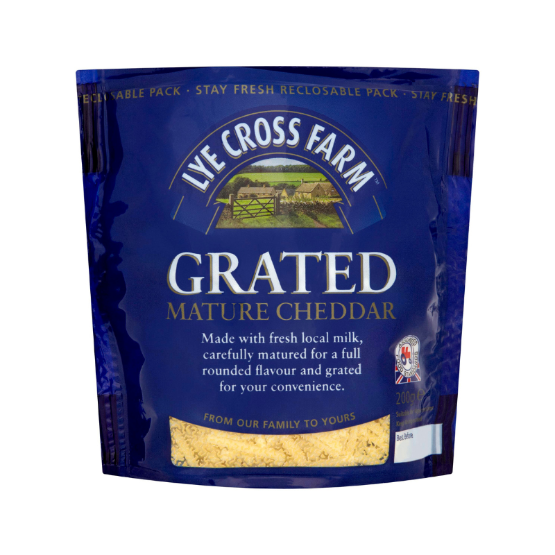 Lye Cross - Mature Cheddar Grated (10x200g)