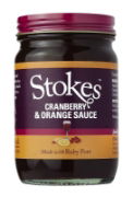 Stokes - Cranberry & Orange Sauce w Ruby Port (6 x 215g)