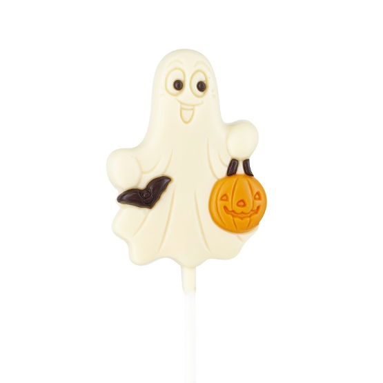 Belfine-Milk&White Chocolate Ghost Lollipop (24 x 30g)