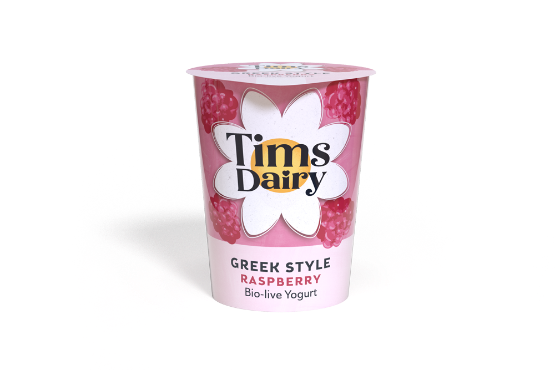 Tim's Dairy - Greek Style Raspberry Yoghurt (6 x  450g)