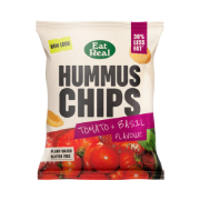 Eat Real - BBE: 01/09/2025 Hummus Tomato & Basil (18 x 45g)