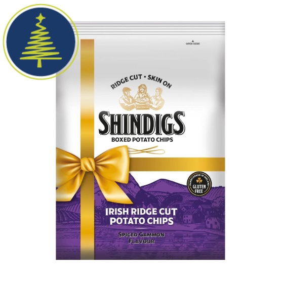 Shindigs - Spiced Gammon Crisps (12 x 90g)