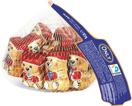 Bysel Milk Chocolate Gold Bear Crème Fill