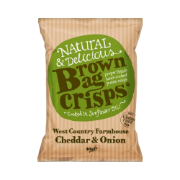 Brown Bag Crisps Farmhouse Cheddar and Onion Crisps