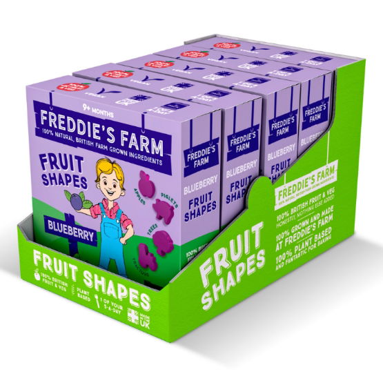 Freddie's Farm -GF Fruit Shapes Blueberry Multipack (5x100g)