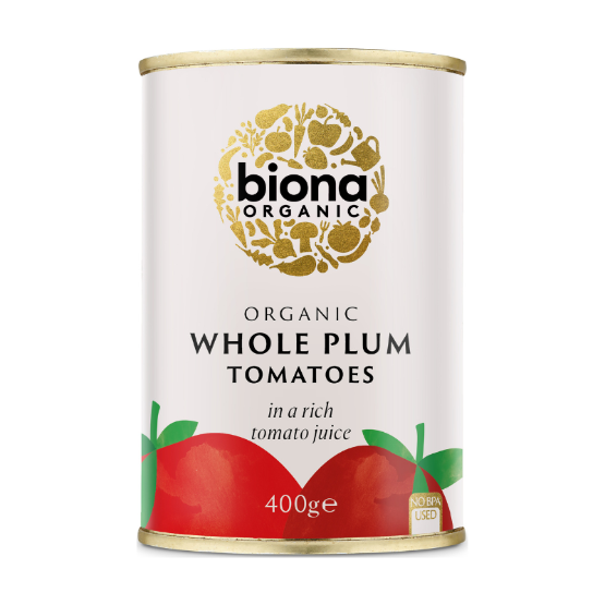 Biona Organic Whole Plum Peeled Tomatoes