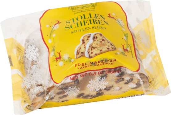 Kuchenmeister Sliced Marzipan Stollen Loaf