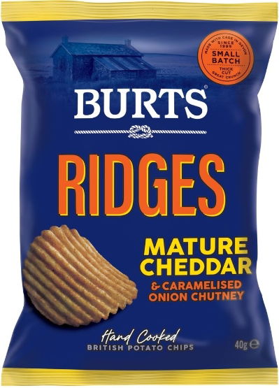 Burts Mature Cheddar and Caramelised Onion Ridge Cut