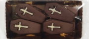 Diforti Dark Chocolate Coffin Biscuits with White Chocolate Filling