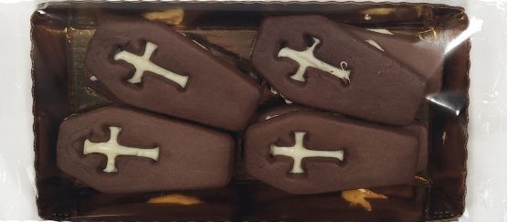 Diforti Dark Chocolate Coffin Biscuits with White Chocolate Filling