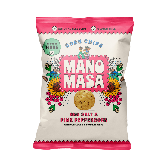 Manomasa Sea Salt & Pink Peppercorn Tortilla Chips