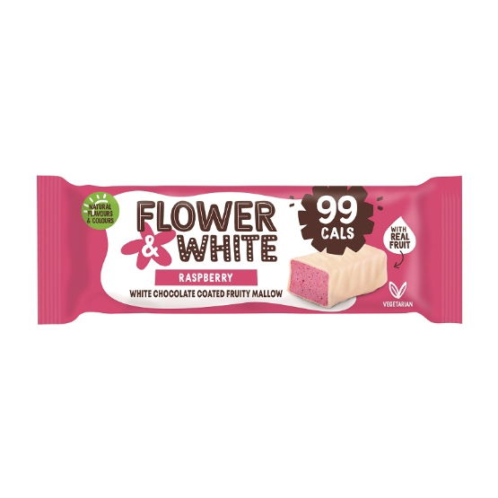 Flower & White- Chocolate Covered Raspberry (15 x 30g)