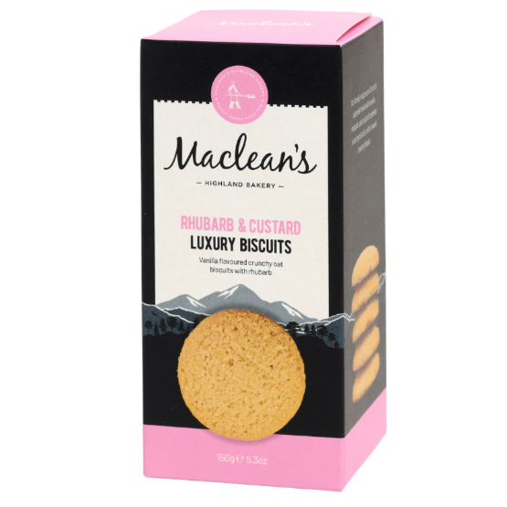 MHB - Rhubarb & Custard Biscuits (12 x 150g)