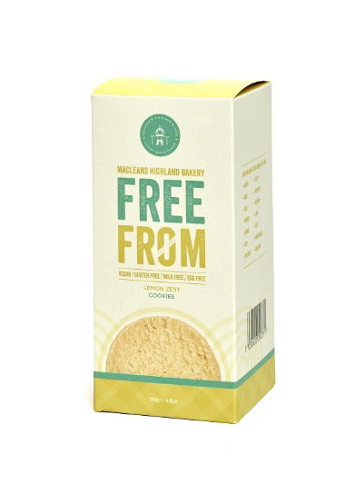 Maclean's Highland Bakery- GF Lemon Zest Cookies (6 x 130g)