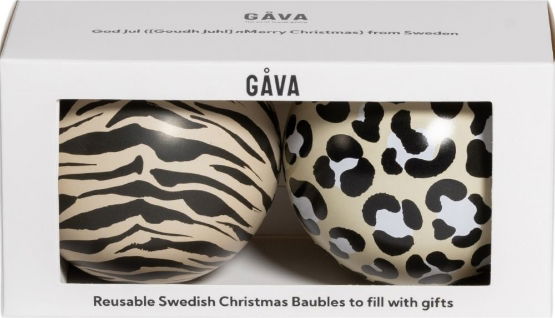 Gava Gifting Chocolate Truffle Filled Bauble Duo Carola & Knut