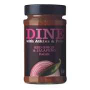 Dine - Red Onion & Jalepeno Relish (6 x 215g)