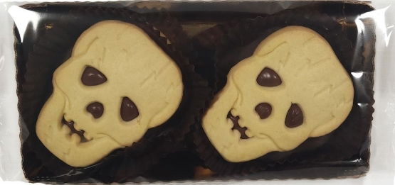 Diforti Skull Biscuits with Hazelnut Chocolate Filling