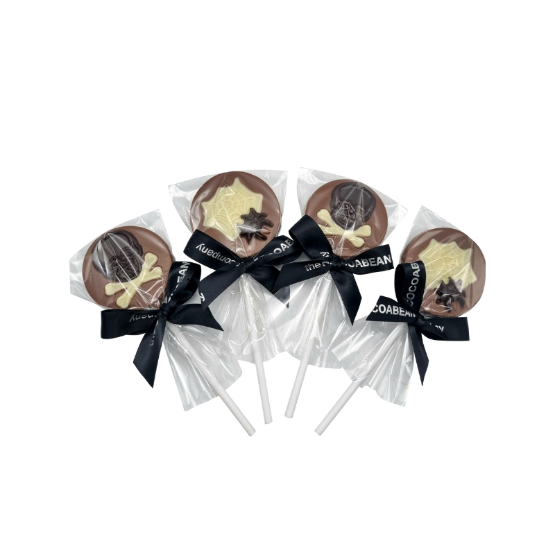 The Cocoa Bean Co - Skull & Spider Lollipop (12 x 30g)