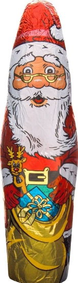 Bysel Foiled Hollow Santa