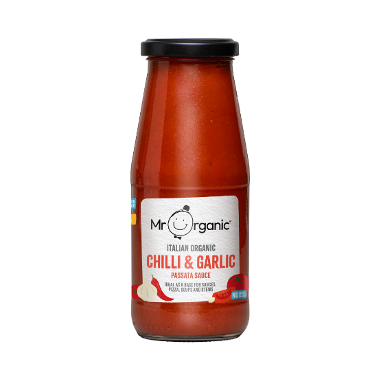 Mr Organic Chilli & Garlic Passata Sauce