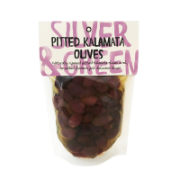 Silver & Green - Kalamata Black Olives (Pitted) (6x220g)