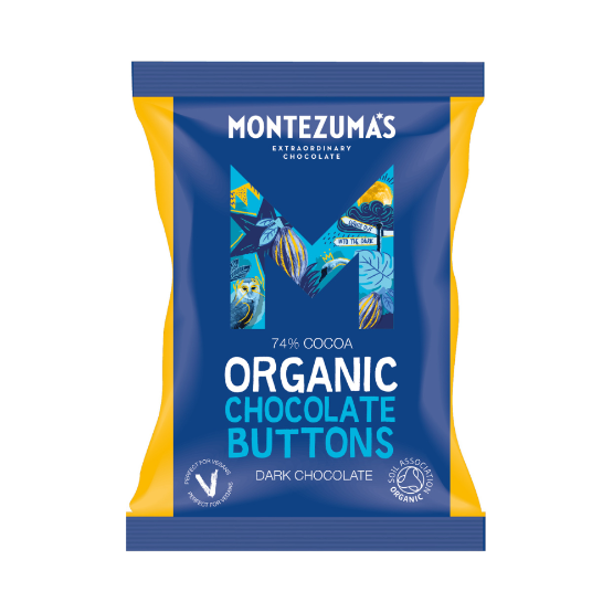 Montezumas Organic Dark 74% Chocolate Buttons