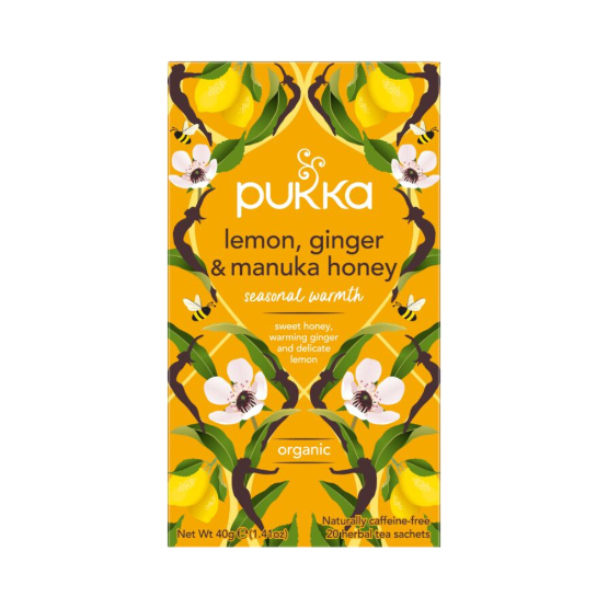 Pukka Lemon Ginger and Manuka Honey Tea