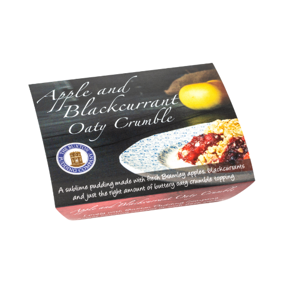 Buxton Pudding Co Apple & Blackcurrant Oaty Tray Pudding