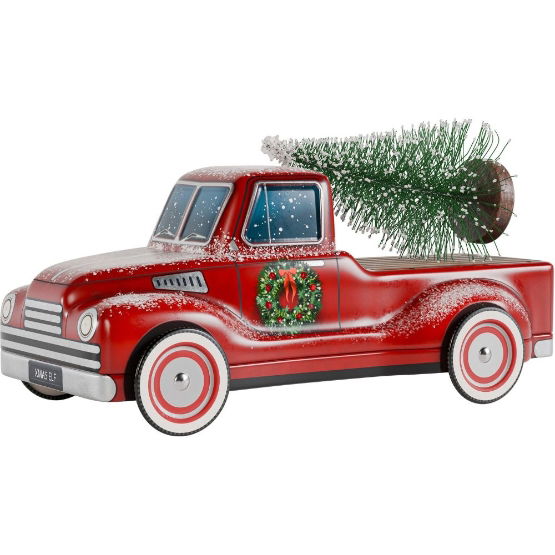 Silver Crane Christmas Truck
