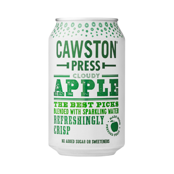 Cawston Press Sparkling Apple Juice Can