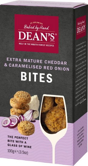 Deans Extra Mature Cheddar & Caramelised Onion Bites