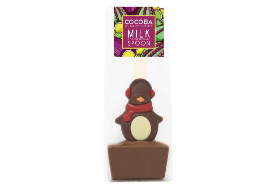 Cocoba - Penguin Milk Hot Chocolate Spoon (12 x 50g)