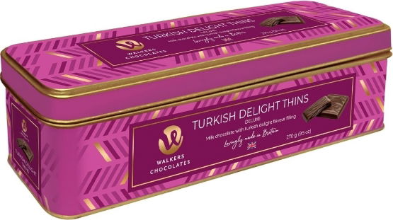 Walkers Chocolates Milk Chocolate Turkish Delight Tin