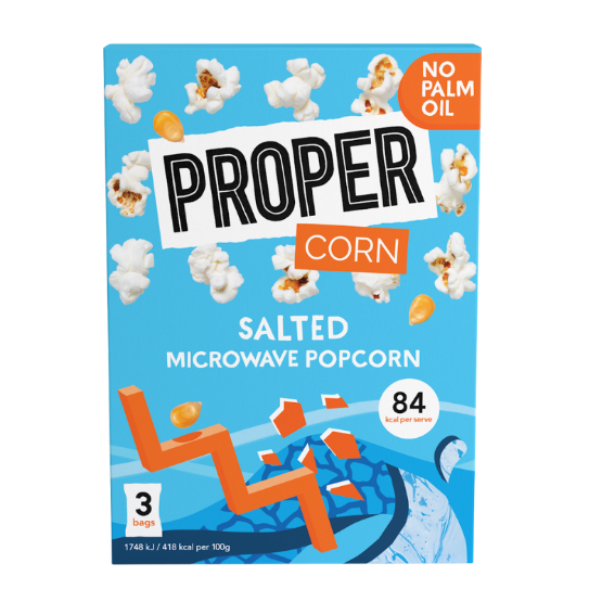 Proper - Salted Microwave Popcorn (5 x 3 x 70g)