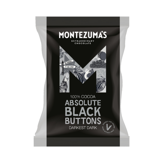 Montezumas Absolute Black 100% Dark Chocolate Buttons